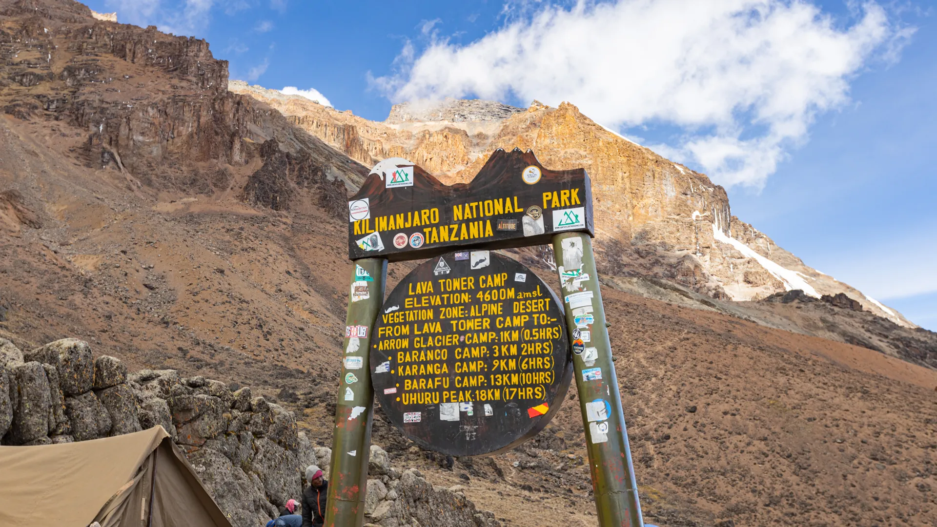 Megmásztam a Kilimandzsárót! – 3. nap: Shira tábor (3850 m) – Lávatornyok (4640 m) – Barranco tábor (3985 m)