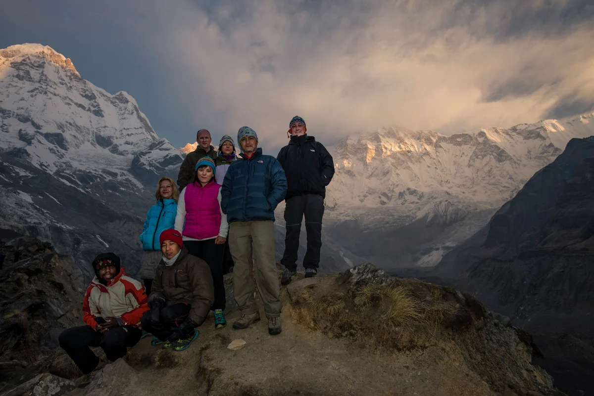 Annapurna alaptábor (4120 m) – Dovan (2505 m)