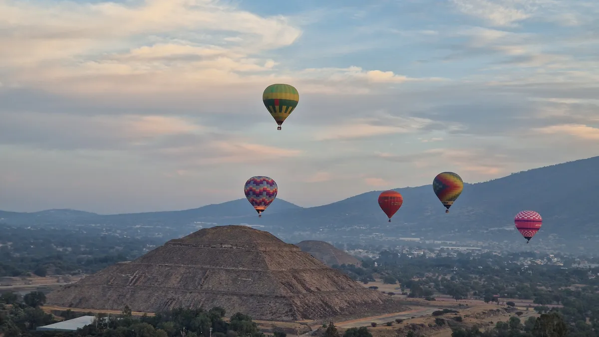 Mexikóváros – Teotihuacan Régészeti Park – hőlégballonozás