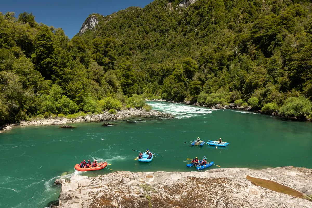 Futaleufú – Futaleufú folyó rafting – Carretera Austral országút – Puyuhuapi fjord