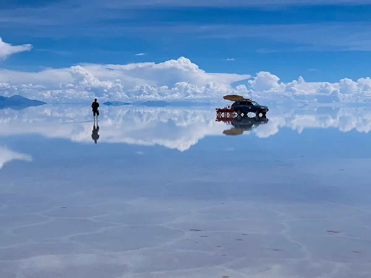 Salar de Uyuni-sómező (3700 m)