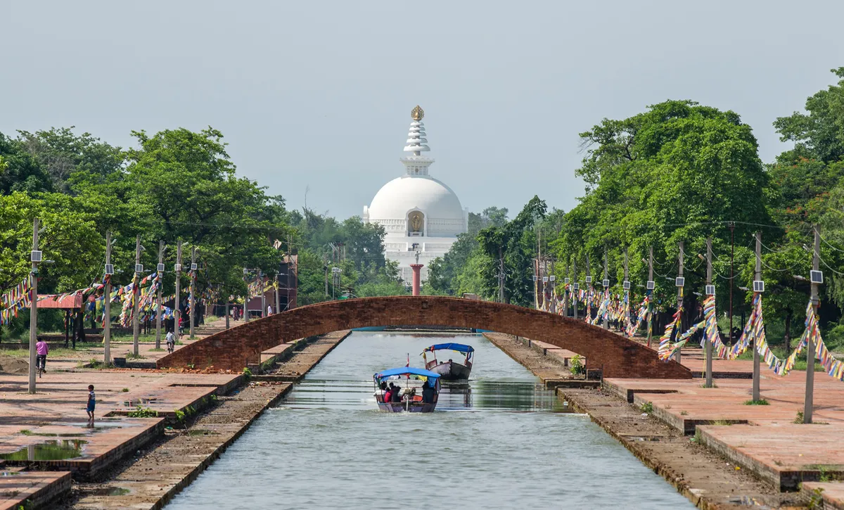 Lumbini kolostor terület